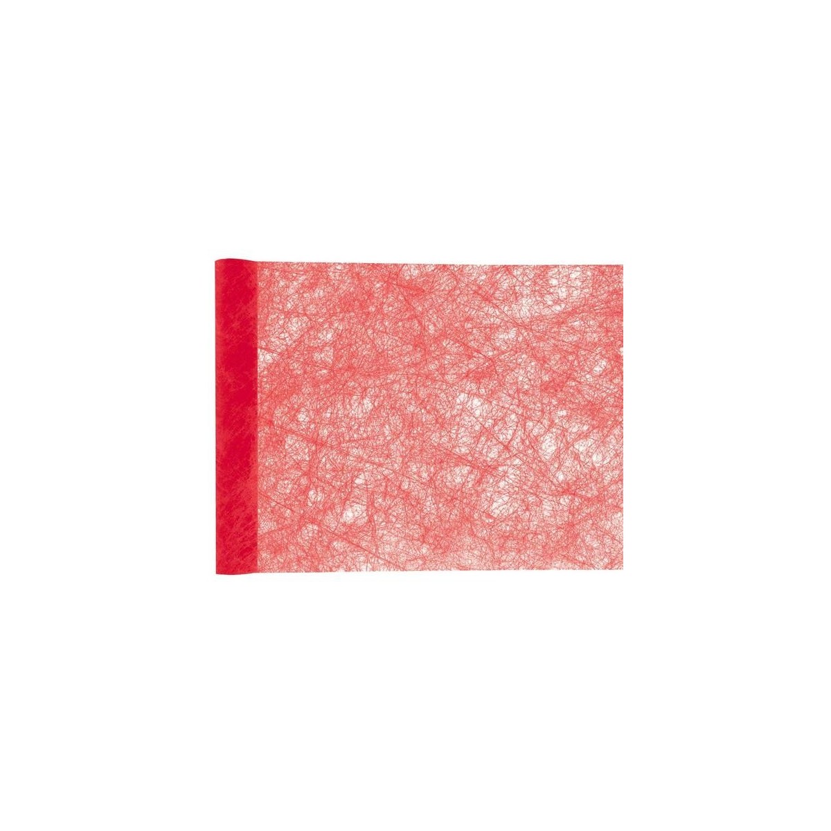 Chemin de table fanons rouge (30 cm x 5 m)