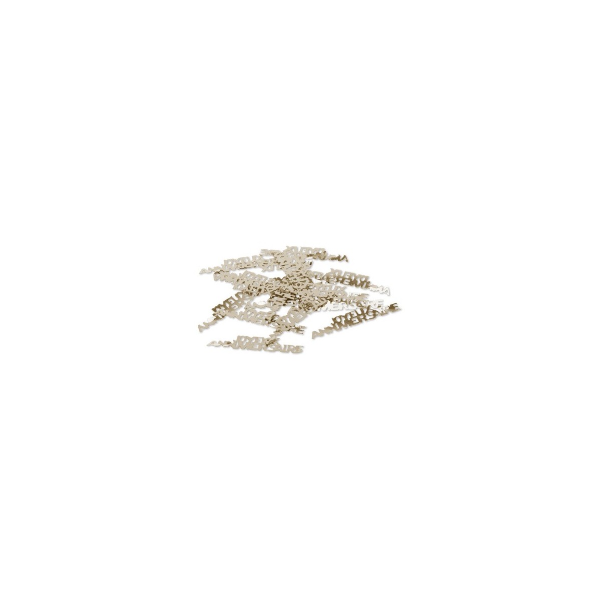 Confettis de table Joyeux Anniversaire Or - 5 cm 14 gr
