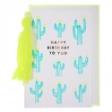 Carte Anniversaire HAPPY BIRTHDAY Cactus