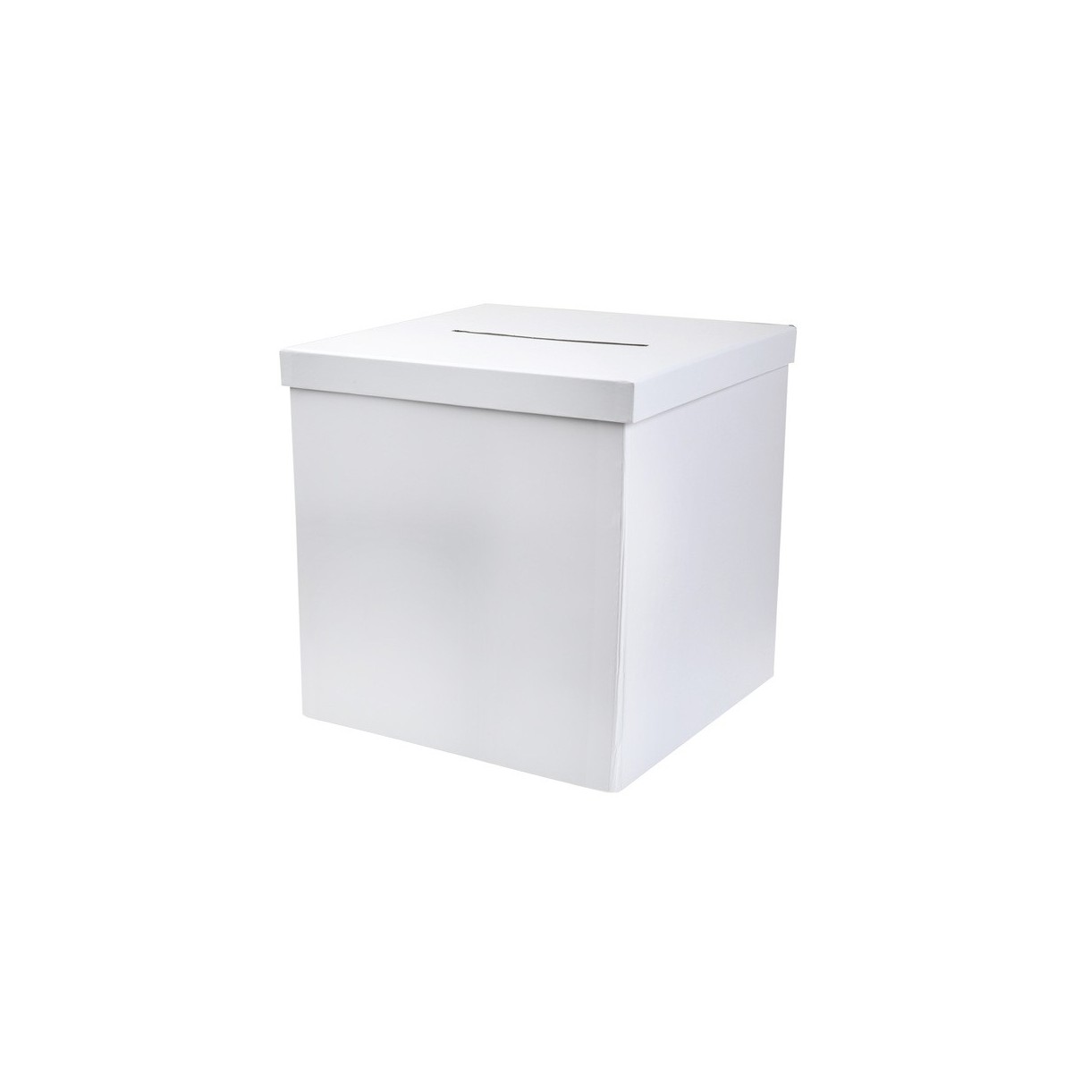 Urne blanche carton carrée pliable 20 cm