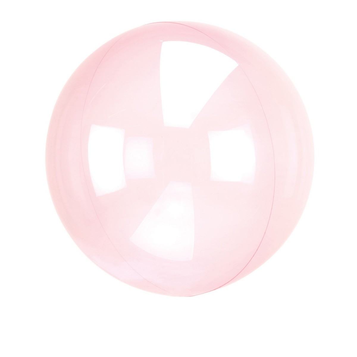 Ballon transparent rose fuschia