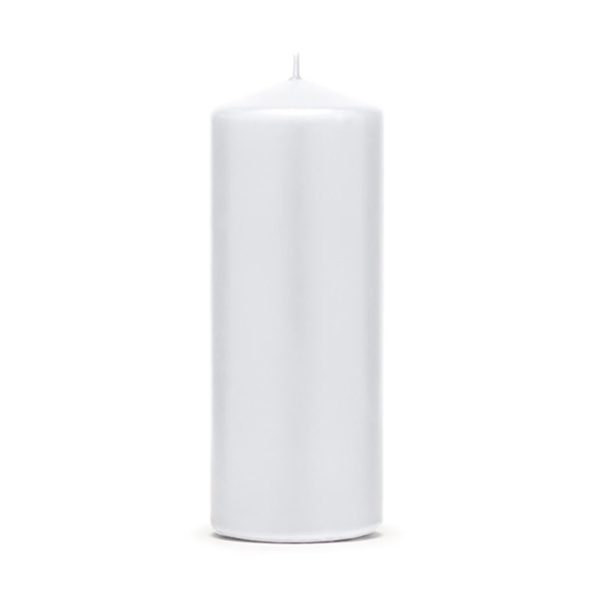 Bougie pilier blanche - 15 x 6 cm
