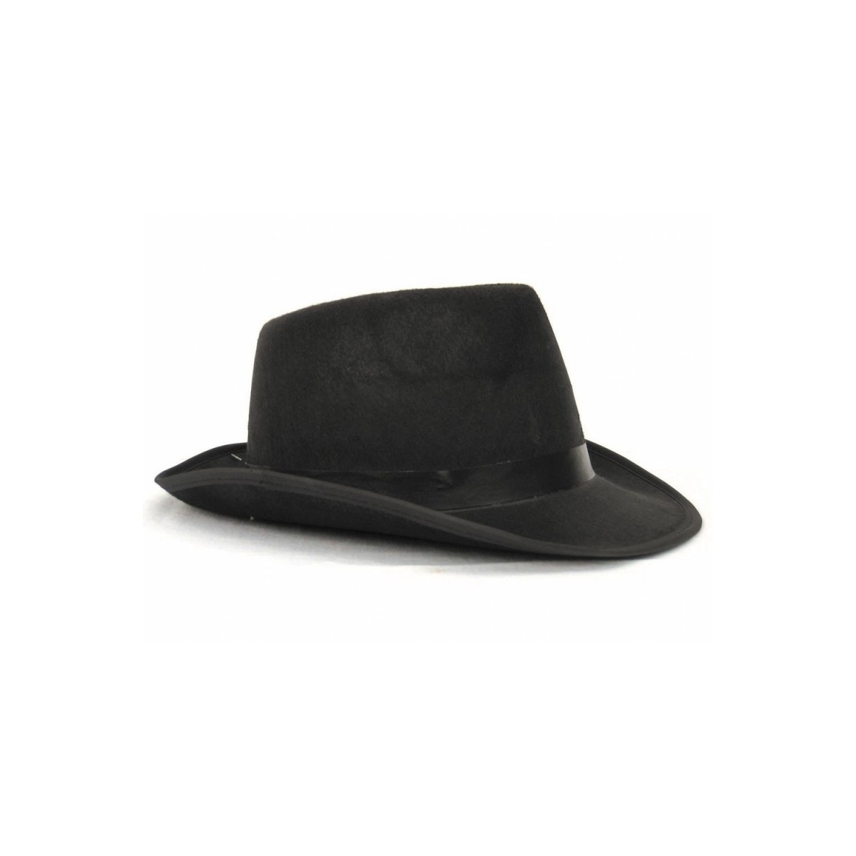 Chapeau Borsalino tissu noir luxe