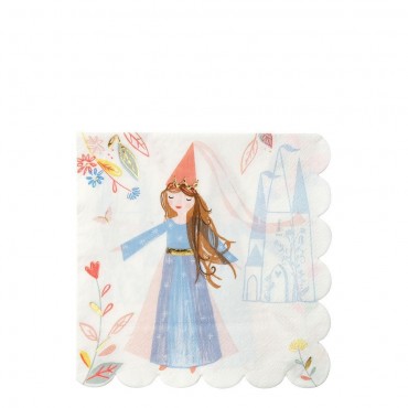16 Grandes serviettes Princesse Magique