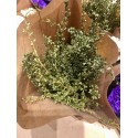 Botte de fleurs séchées - Assortiment Violet/Blanc/Vert