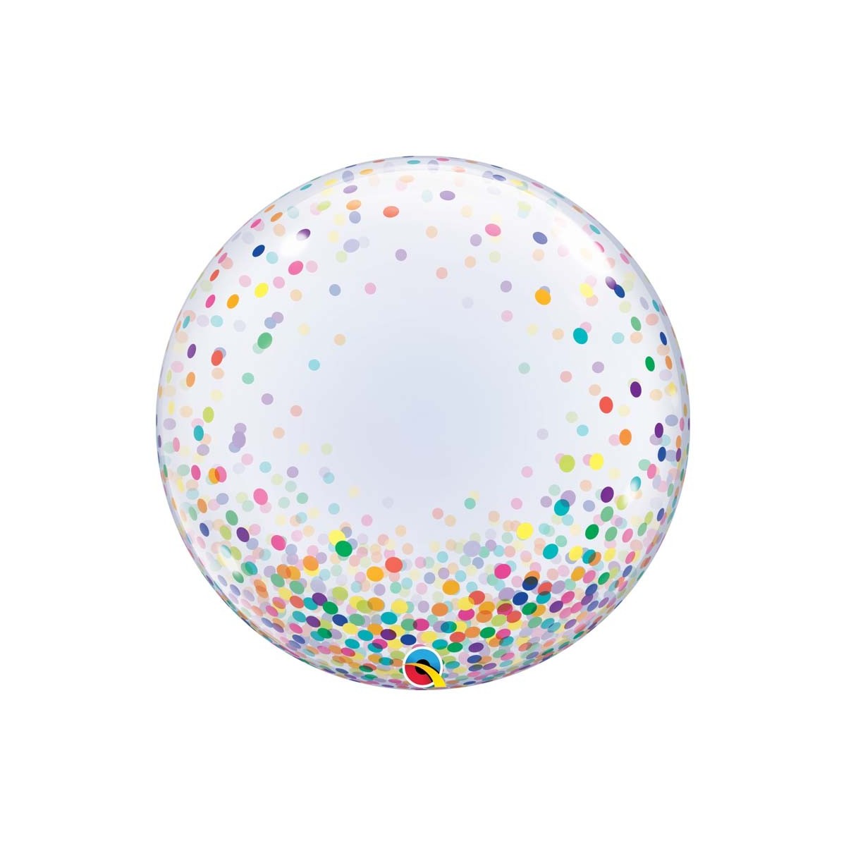 Ballon Bubble Confettis multicolores