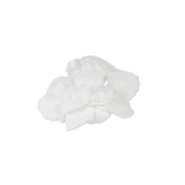 Pétales de roses blanches en mousse 5 cm
