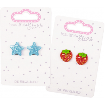 Boucles d'oreilles étoile ou fraise