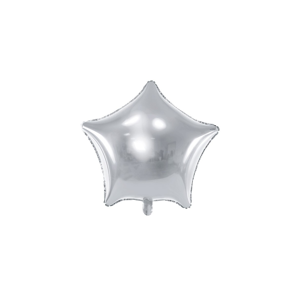 Ballon Etoile métallisé argent 48 cm