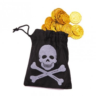 Bourse de pirate 50 pièces d'or