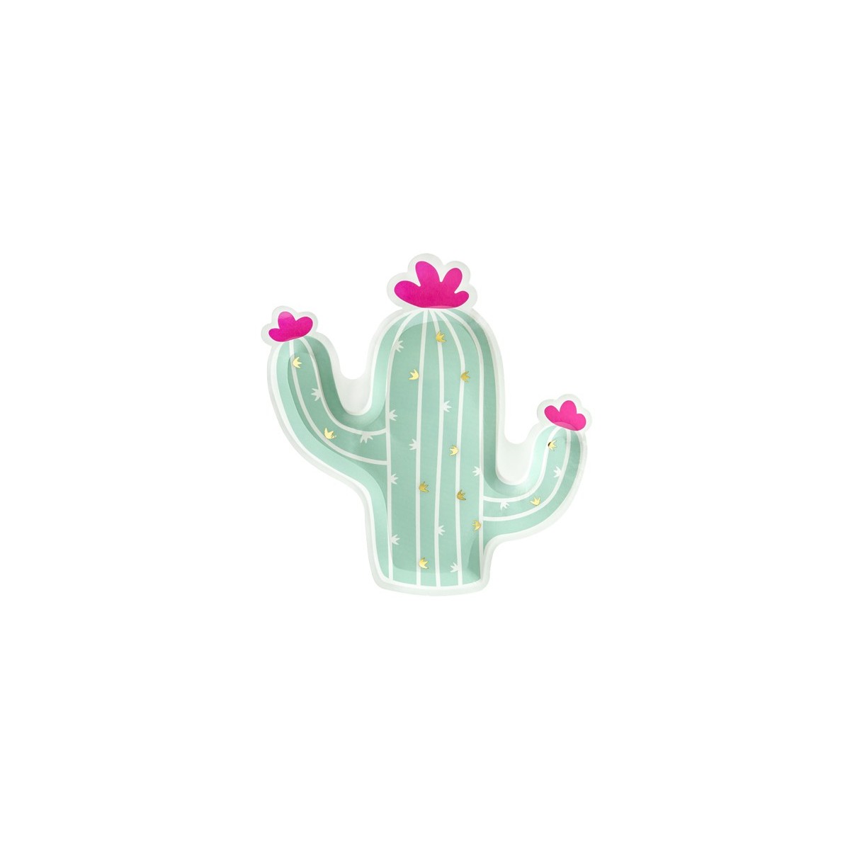6 Assiettes Cactus