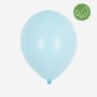 10 Ballons latex bleu pastel