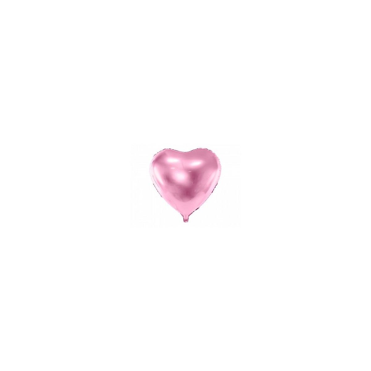 Ballon Coeur métallisé rose 45 cm
