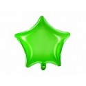 Ballon Etoile Happy Birthday transparent vert 48 cm