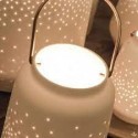 Lanterne blanche en porcelaine 11 cm