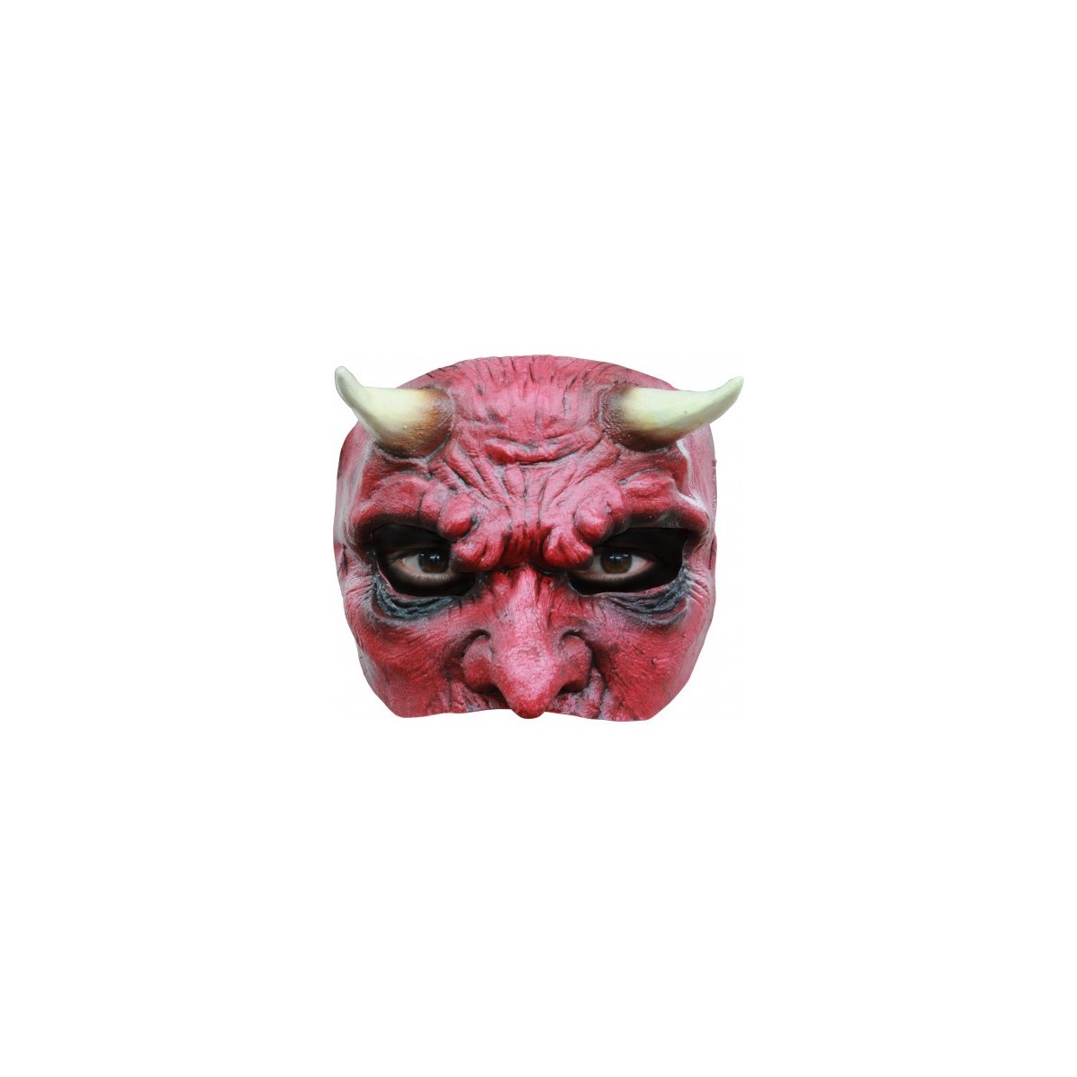 Demi masque latex Halloween Diable