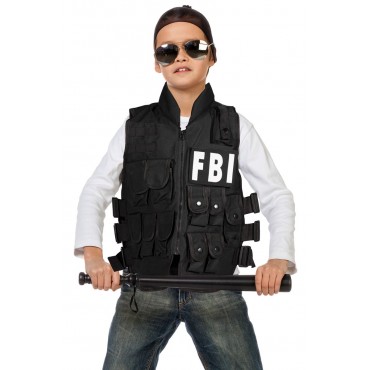 Gilet FBI de luxe enfant