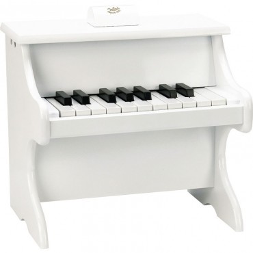 Piano blanc 18 touches avec partitions - VILAC