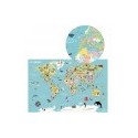 Carte du monde magnétique Ingela P.Arrhenius - VILAC