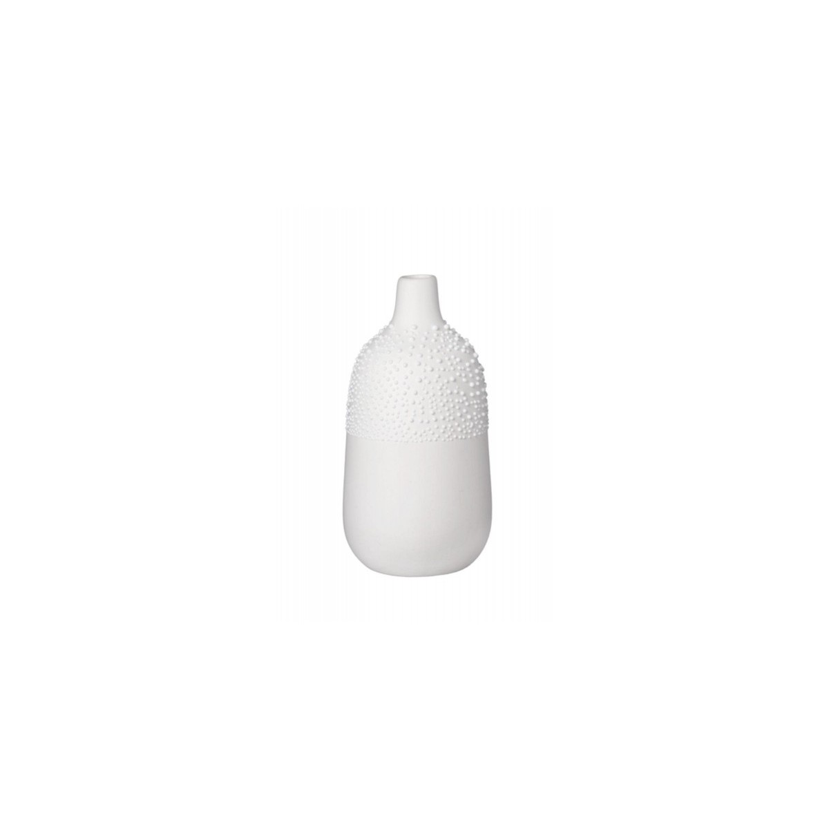 Vase porcelaine perlé blanc