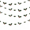 Guirlande de Noël houx & baies rouges