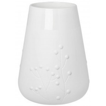 Vase en porcelaine blanche poétique