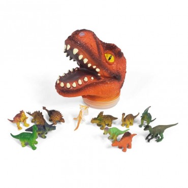 Tête de dinosaure et ses mini dinosaures TOBAR