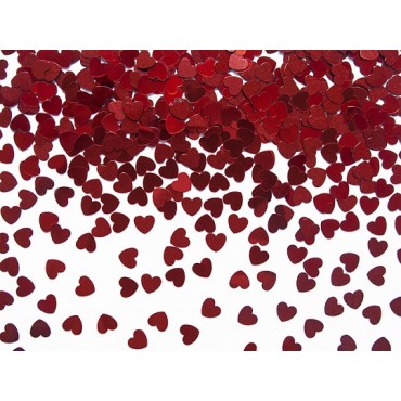 Confettis coeur rouge