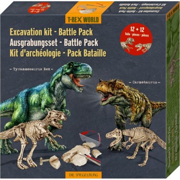Kit de fouilles archéologiques Pack Bataille - Tyrannosaurus & Carnotaurus
