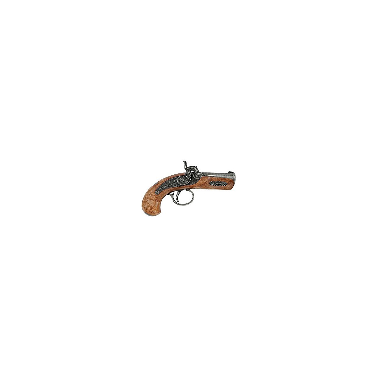Pistolet de pirate Philadelphia - 1 coup - 13 cm - Métal - SCHRODEL