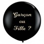 Ballon géant noir Gender Reveal Garçon 90 cm