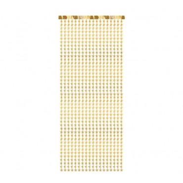 Rideau d'étoiles métallisées or - 100 x 245 cm