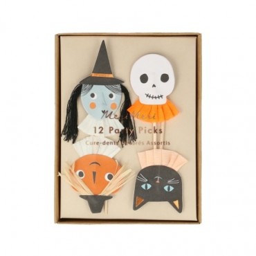 12 Petits cake toppers Halloween