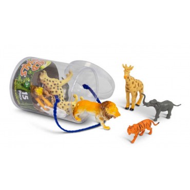 Assortiment de 17 figurines Animaux sauvages ONE FOR FUN