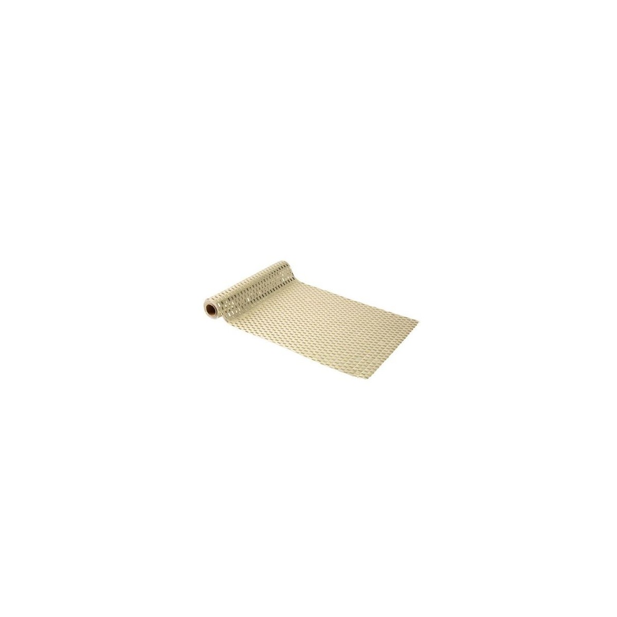 Chemin de table en tissu avec sequins rectangle or