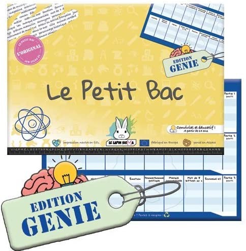 Jeu du Petit BAC - Edition Génie - LE LAPIN SIGMA