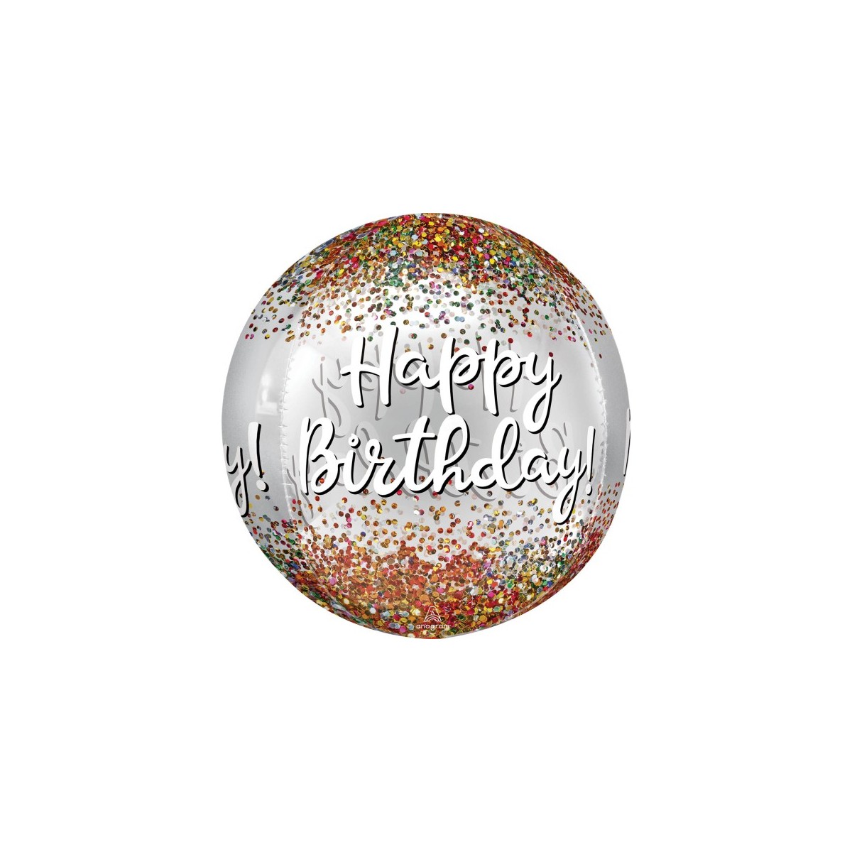 Ballon Orbz Happy Birthday