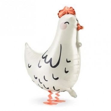 Ballon Poule de Päques métallisé