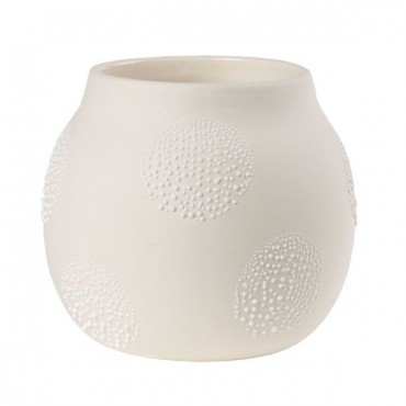 Vase en porcelaine perlé