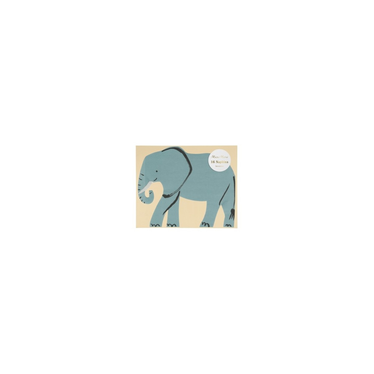 16 Serviettes Elephant Jungle Safari