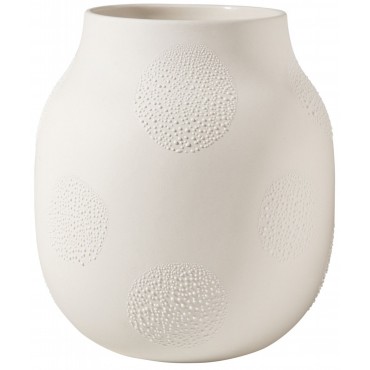 Grand vase en porcelaine perlé