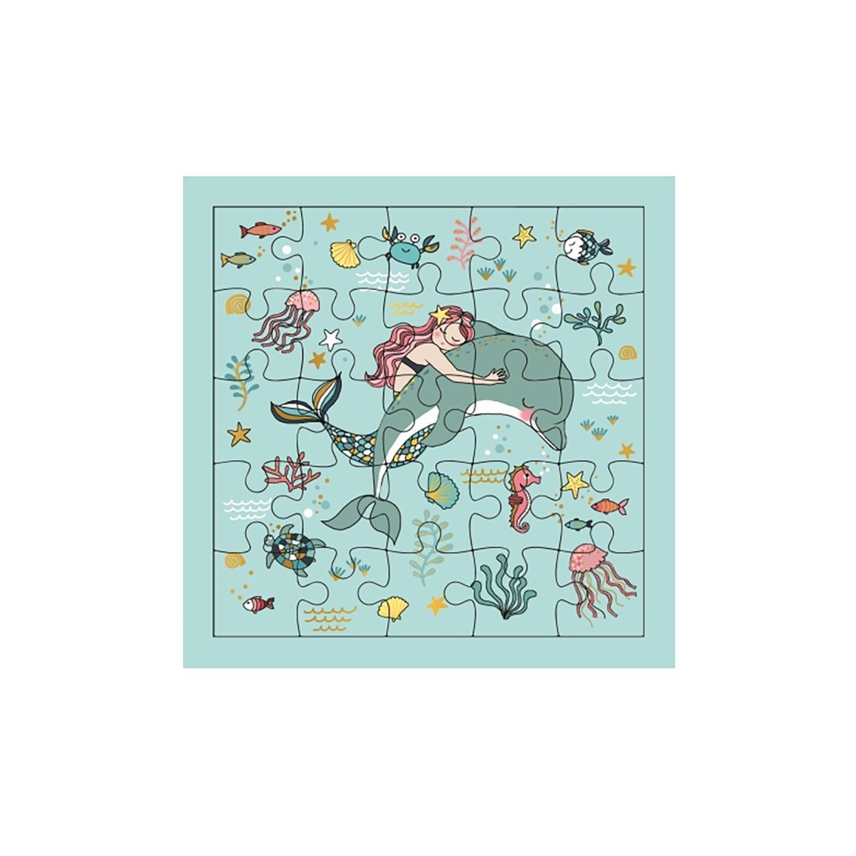 Carte Puzzle Sirène