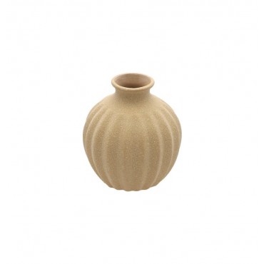 Vase céramique sable 9.5 cm x 10.5 cm