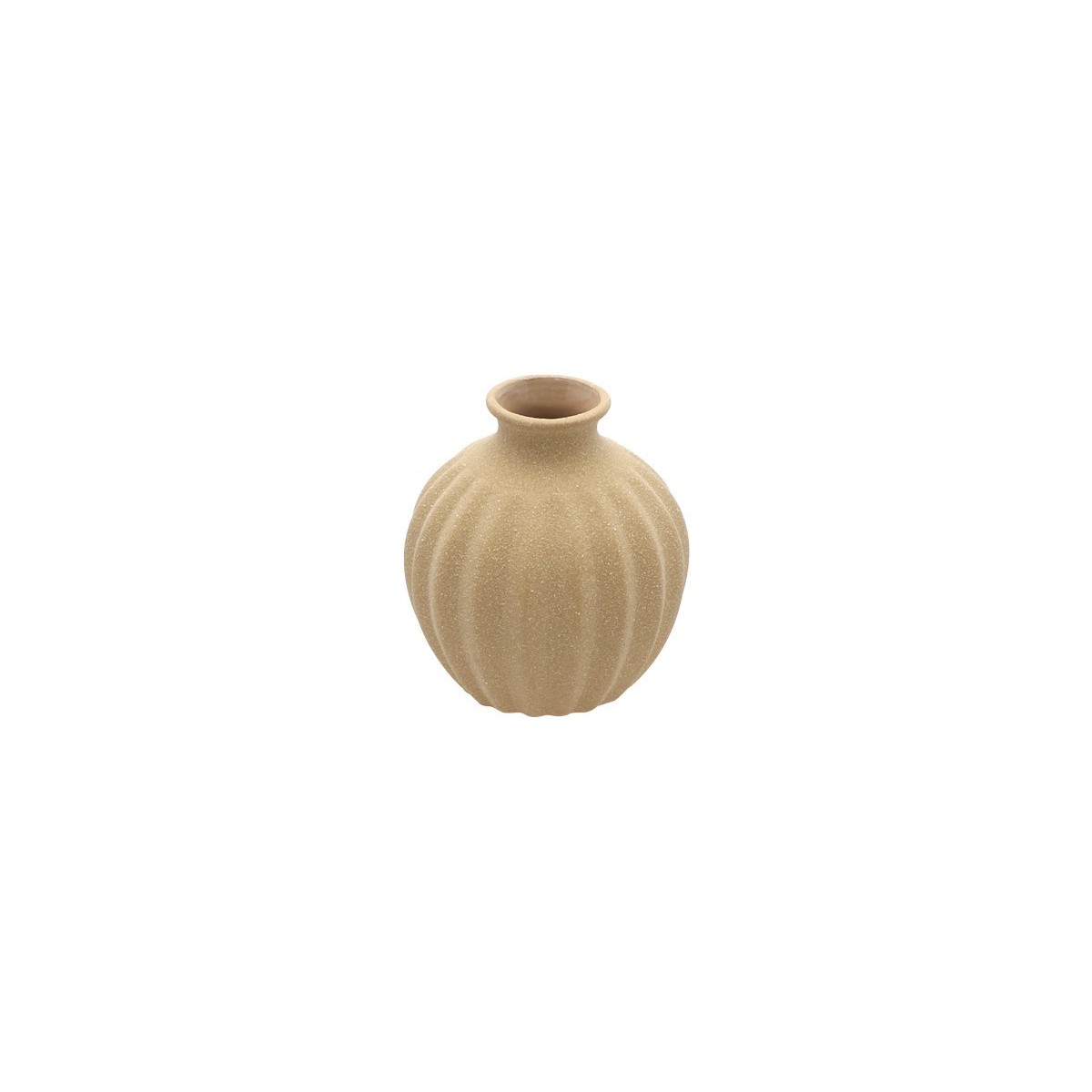 Vase céramique sable 9.5 cm x 10.5 cm