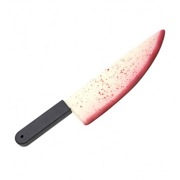 Couteau de cuisine ensanglanté phosphorescent 50 cm