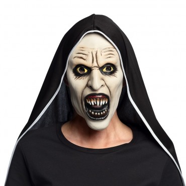 Masque tête latex Screaming Nun