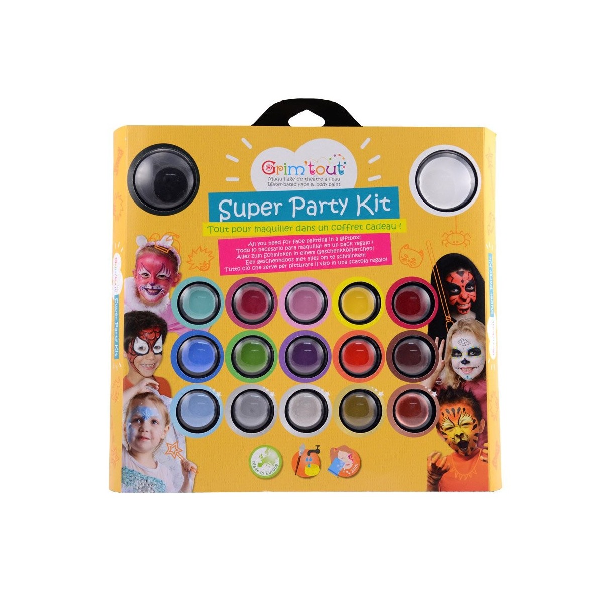 Palette Maquillage Super Party 17 couleurs - Grim'tout