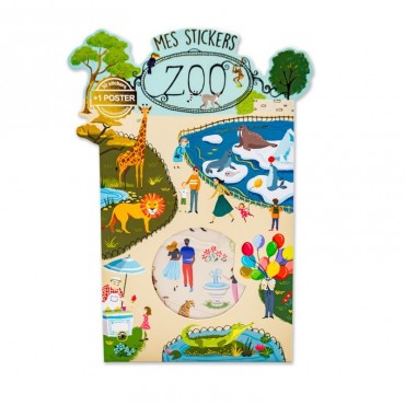 Stickers Zoo repositionnables sur poster
