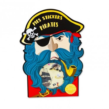 Stickers Pirates repositionnables sur poster