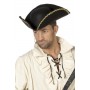 Chapeau Pirate noir et or homme